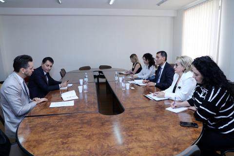 ՀՀ ԿԳՄՍ փոխնախարարն Ազգային ժողովրդավարական ինստիտուտի հայաստանյան գրասենյակի տնօրենի հետ քննարկել է համագործակցության հեռանկարները