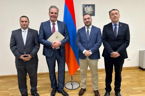 Bertrand Verkaeren appointed Honorary Consul of Armenia in Flanders, Belgium