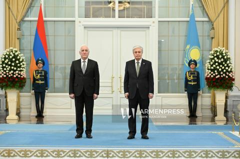 Comenzó la reunión de presidentes de Armenia y Kazajistán en Astaná