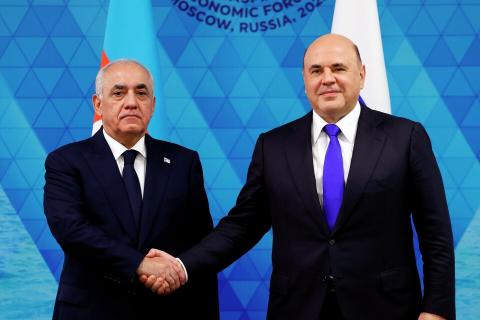 گفتگوی تلفنی نخست وزیران روسیه و آذربایجان