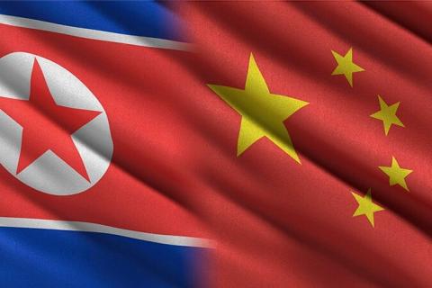 Flag of the People's Republic of China waving in the wind