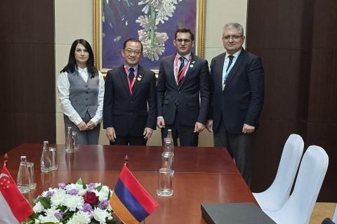 Singapore parliament speaker supports peace process between Armenia and Azerbaijan