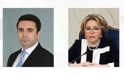 Alen Simonyan ve Valentina Matviyenko, Ermeni-Rus ilişkileri gündemini ve parlamentolar arası işbirliği konularını görüştü