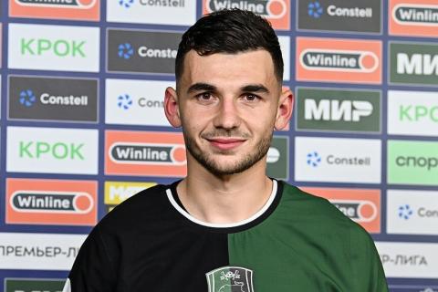 Eduard Spertsyan, "Krasnodar"-"Orenburg" maçının en iyi futbolcusu seçildi