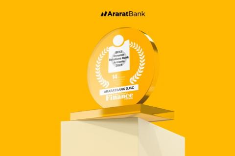 AraratBank named Best Investor Relations Bank Armenia 2024