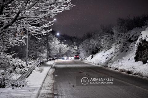 Several roads in Armenia impassable for traffic, Stepantsminda-Lars highway closed