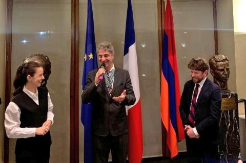 French Ambassador awards Simon Abgaryan Commander of Arts and Letters title