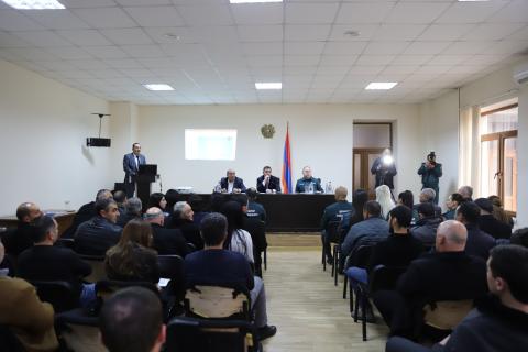 Շիրակի մարզպետարանում անցկացվեց աղետների դիմակայունությանը նվիրված աշխատաժողով