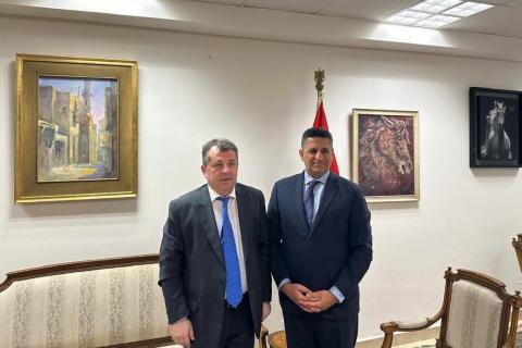 گفتگوی سفیر جدید ارمنستان در مصر و معاون وزیر امور خارجه اتحادیه عرب پیرامون سطح بالای روابط سیاسی ارمنستان و مصر