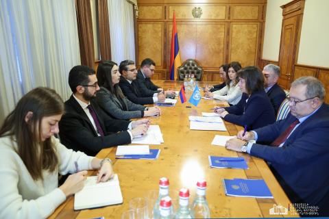 Minister of Internal Affairs receives UNDP delegation