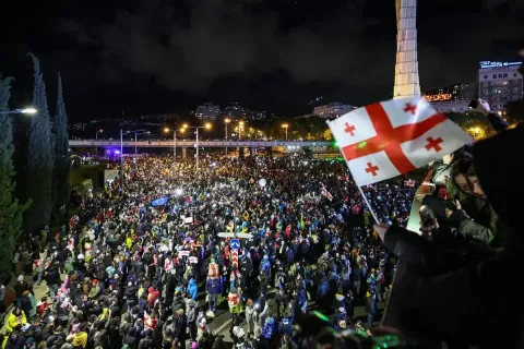 В Тбилиси проходят акции протеста против арестов демонстрантов