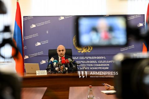 Press conference of Gegham Gevorgyan, President of the Competition Protection Commission