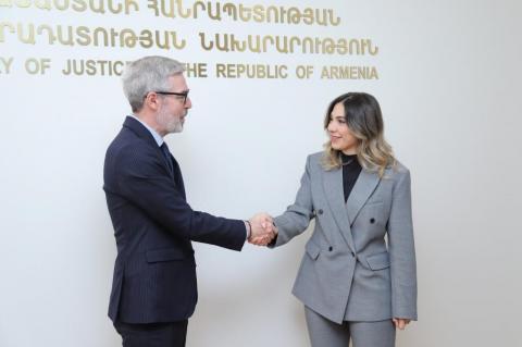 Սրբուհի Գալյանն ու Պատրիկ Սվենսոնը քննարկել են Շվեդիայի կողմից ՀՀ արդարադատության նախարարությանն աջակցության հնարավորությունը