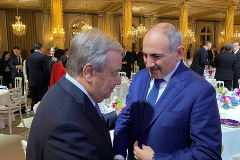 Pashinyan attends AI summit reception at Elysee Palace