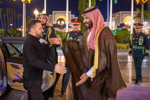 Saudi Crown Prince Mohammed bin Salman meets with Zelenskyy