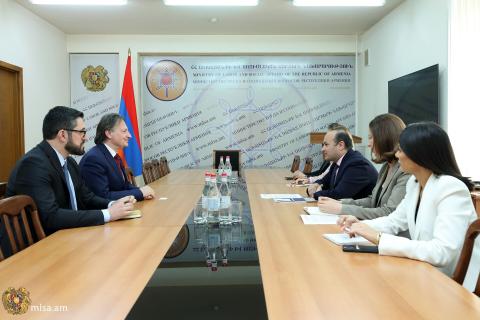 ՀՀ ԱՍՀ նախարարն ընդունել է Հայաստանում Իտալիայի նորանշանակ դեսպանին