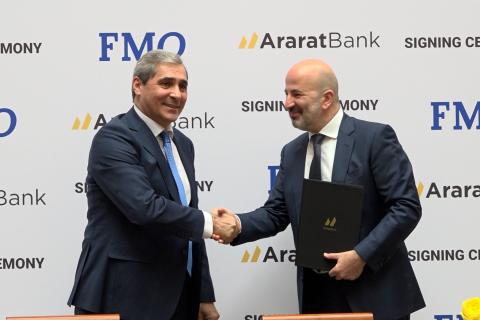 25 մլն ԱՄՆ դոլարի վարկային պայմանագիր՝ ԱՐԱՐԱՏԲԱՆԿ-ի ու FMO-ի միջև