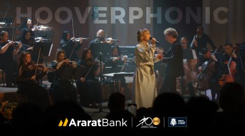 Hooverphonic's Yerevan debut, sponsored by AraratBank, for the Philharmonic Orchestra's 100th Anniversary