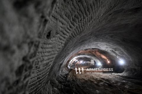 Tunnel construction at Kajaran-Agarak road section