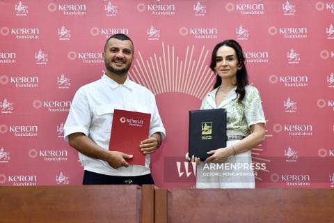კენტრონის ადმინისტრაციული რაიონისა და „კერონის“ განვითარების ფონდის ერთობლივი პრესკონფერენცია