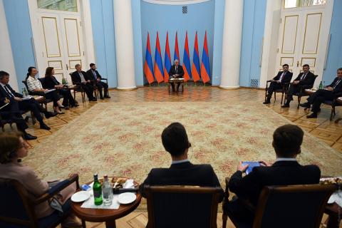 President Khachaturyan receives representatives of Nordic-Baltic Eight
