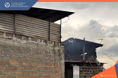 Փրկարարները կանխել են հրդեհի տարածումը հարակից շինություններ