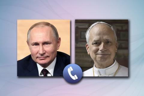 In call with Putin, Pope Leo urges Russia to support peace