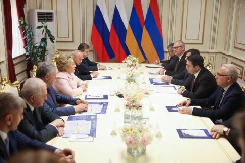 Armenian Speaker of Parliament, Russia’s top senator discuss ties, POWs in Azerbaijan