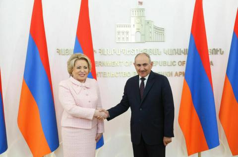 Armenian PM meets with Russian top senator