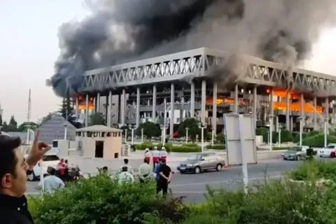 Iran national broadcaster hit by Israeli airstrike