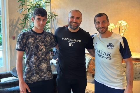 Yura Movsisyan y Henrik Mkhitaryan se reunieron en Los Ángeles