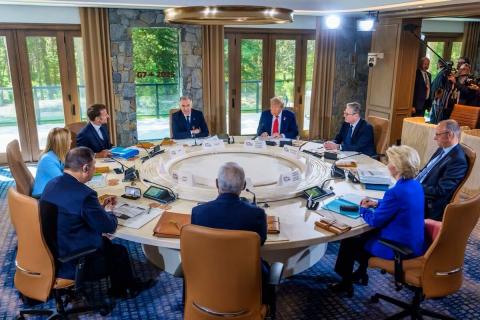 G7-ի ղեկավարները քննարկել են մերձավորարևելյան հակամարտության քաղաքական կարգավորումը