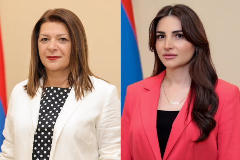 Вазгуш Костанян и Лусине Ованнисян назначены начальниками управлений МВД РА