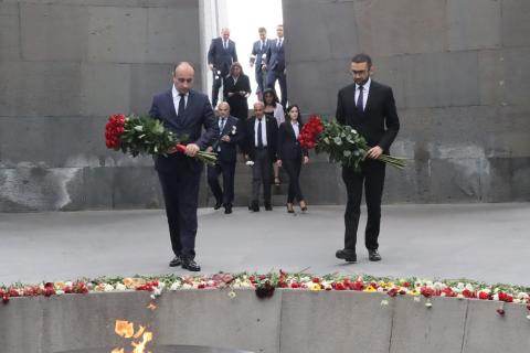საქართველოს შინაგან საქმეთა მინისტრი სომეხთა გენოციდის ხსოვნის კომპლექსს ეწვია