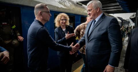 President of Poland visits Ukraine
