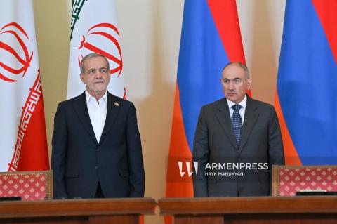 La déclaration conjointe du Premier ministre de l’Arménie et du Président de l’Iran a été publiée