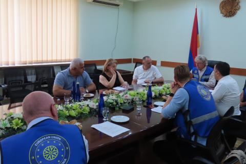 دیدار نمایندگان مأموریت اتحادیه اروپا مستقر در جمهوری ارمنستان با مسئولان محلی استان تاووش جمهوری ارمنستان