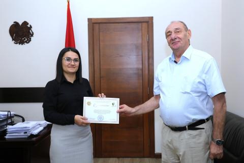 Վետերան մարզիկները խրախուսվել են ԿԳՄՍՆ շնորհակալագրերով