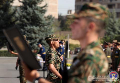 В Военной академии имени Вазгена Саркисяна состоялась торжественная церемония присяги курсантов этого года