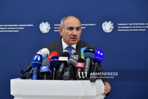 სომხეთის რესპუბლიკის პრემიერ-მინისტრის ნიკოლ ფაშინიანის ბრიფინგი
