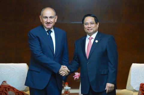 Nikol Pashinyan a rencontré le Premier ministre vietnamien Phạm Minh Chính