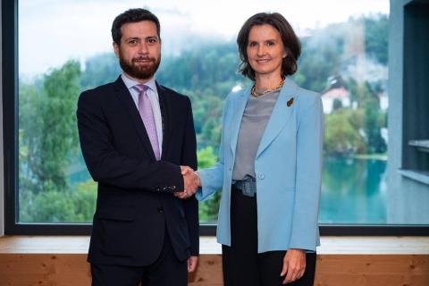 Vahan Kostanyan, a rencontré Mme Melita Gabric, secrétaire d’État au ministère des Affaires étrangères et européennes de la Slovénie