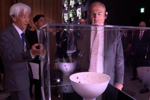 总理参观了大阪2025年世界博览会