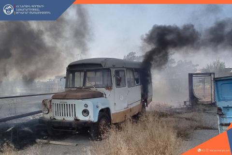 Աշտարակի խճուղում բռնկված հրդեհը մարվել է