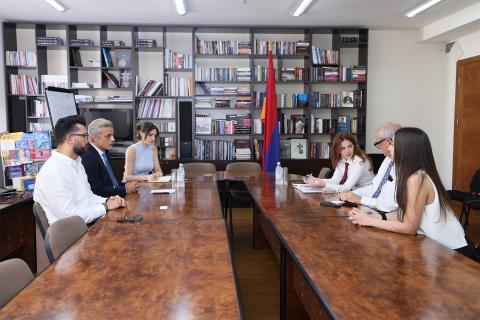 ՀՀ ԿԳՄՍ փոխնախարարը հանդիպել է «Վիլյամ Սարոյան» հիմնադրամի նախագահի հետ