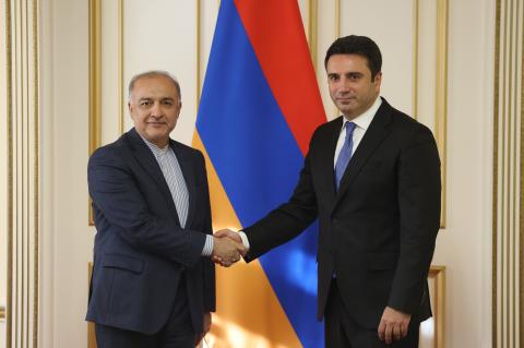 Speaker Simonyan, outgoing Iranian ambassador discuss Armenian-Iranian relations