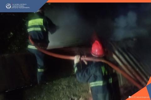Օձուն գյուղում բռնկված հրդեհը մարվել է