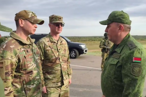 US military officers pay surprise visit to Belarus to observe war games with Russia