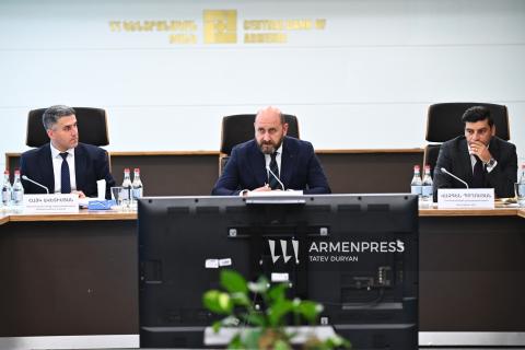 Ermenistan Merkez Bankası Başkanı Martin Galstyan'ın basın toplantısı