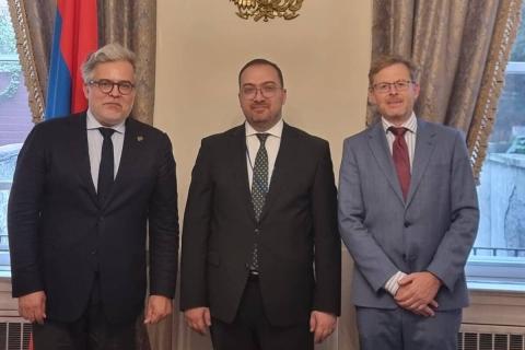 Armenian Foreign Ministry Secretary General meets Director of Group of Friends of Jewish Culture